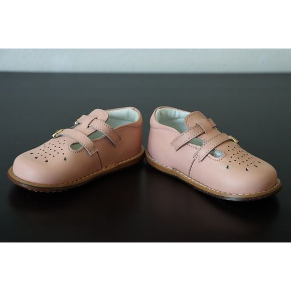 Josmo Baby Girl Walker Mary Jane Vintage Retro Style Shoe, 5.5 Wide Toddler - Picture 4 of 6